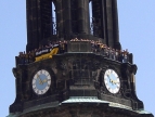 14:55 Dynamo-Banner auf der Kreuzkirche !!! Das gab es noch nie !!!